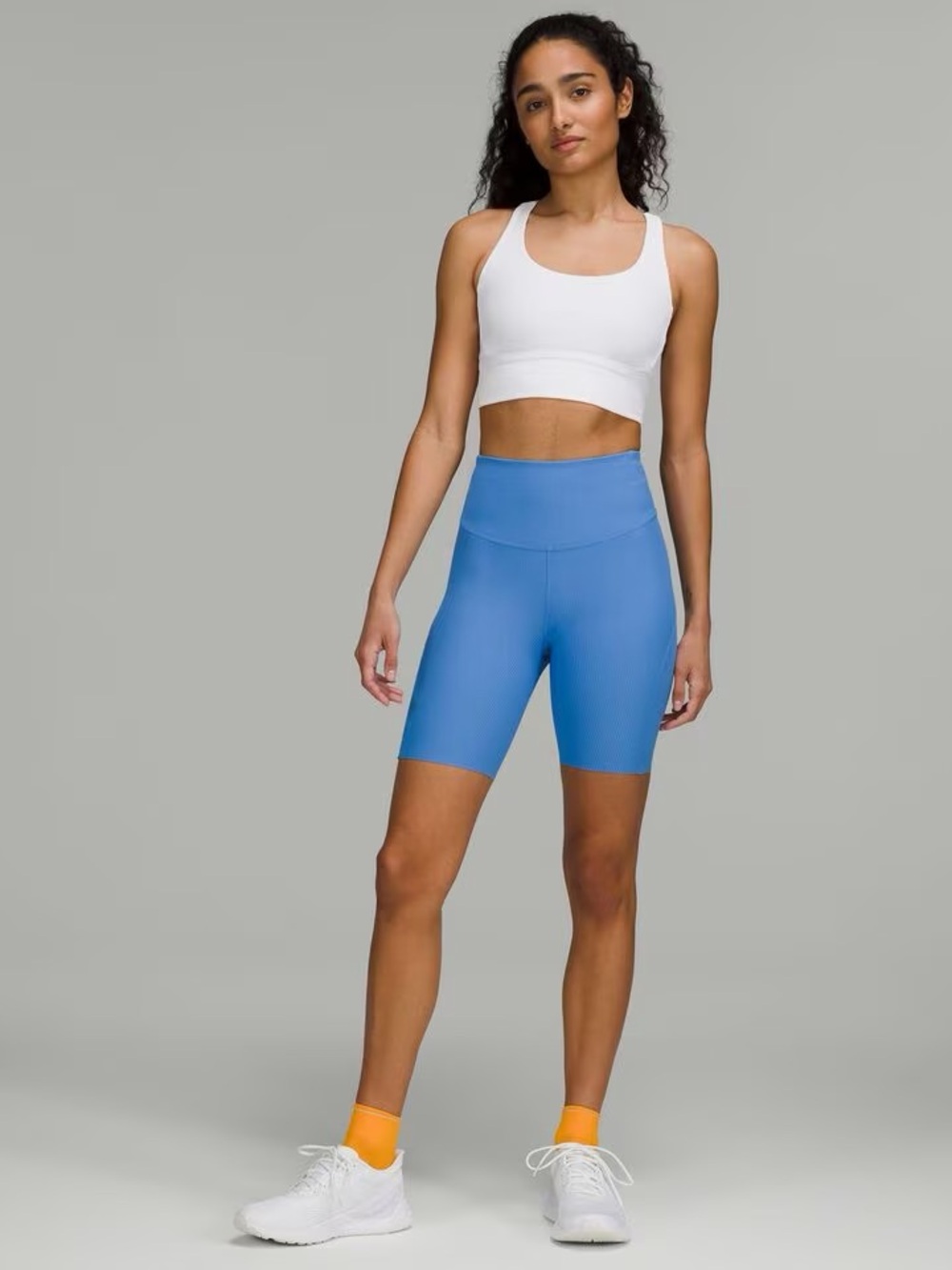 Lululemon Base Pace High-Rise Short Ribbed Nulux - Blue Nile